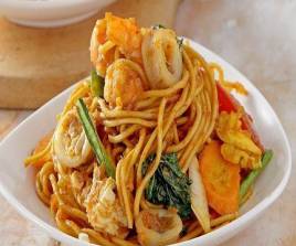 Mie goreng seafood 